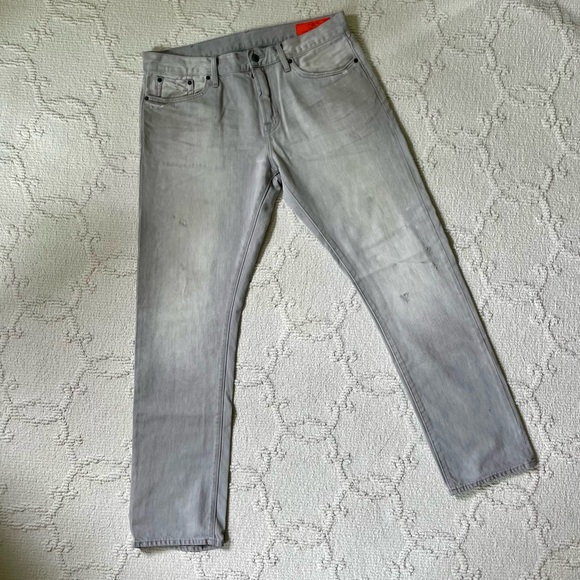 Jean Shop Men’s Mick Grey Selvage Jeans 36 Medium - Picture 1 of 9